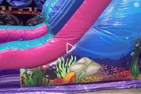 Mermaid bounce house combo rental from About to bounce inflatable rentals New Orleans