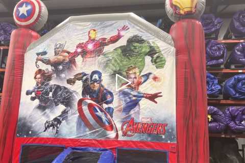 Avengers bounce house rental from About to Bounce inflatable rentals in New Orleans