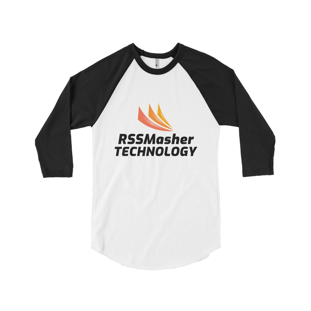RSSMasher Technology - 3/4 sleeve raglan shirt