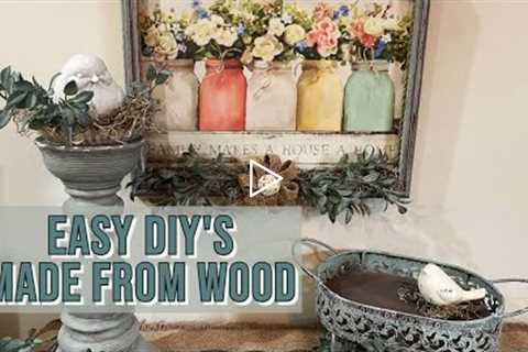 DIY Spring Decor | Budget Friendly | Thrift Flip & Scrap Wood Projects