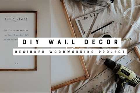 Easy DIY Wall Decor | Beginner Woodworking Project