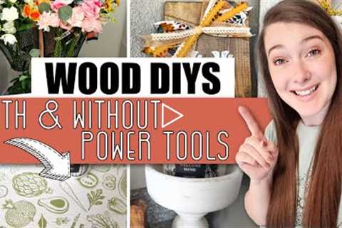 Grab these wood pieces to create GORGEOUS home decor & craft storage! With and WITHOUT power..