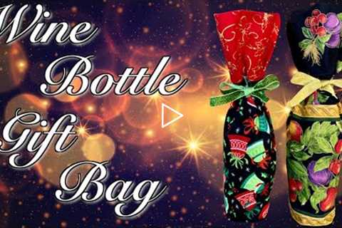 How To Sew A Wine Bottle Gift Bag | The Sewing Room Channel