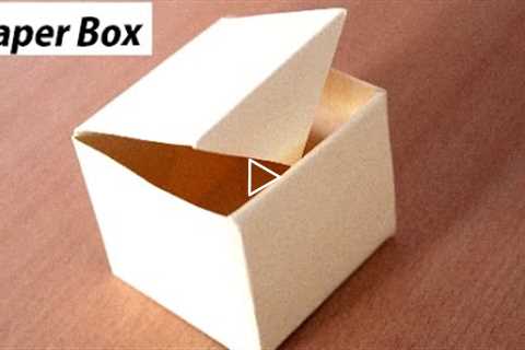 DIY - How To Make Paper Box That Opens And Closes | Paper Gift Box Origami