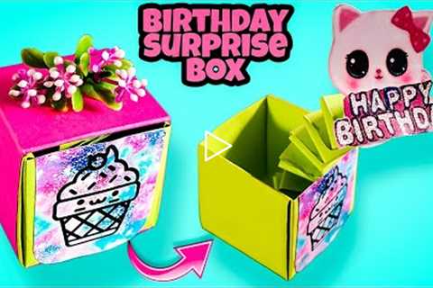 How to make Birthday surprise gift Box | DIY gift ideas | paper gift box | pop up gift box idea
