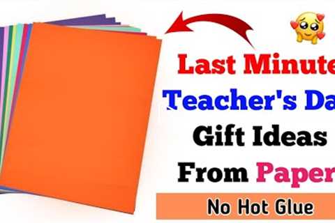 Last Minute 😍 Teachers day gift ideas from paper | Teacher's Day 2 in 1 gift and card making
