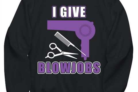I Give Blowjobs, black Hoodie. Model 6400014