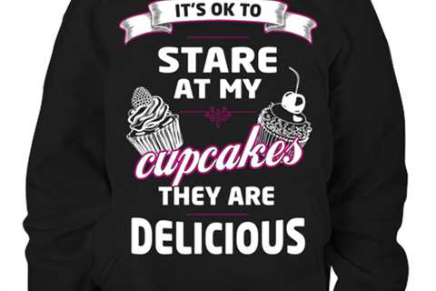 It's Ok to Stare at My Cupcakes, black Youth Hoodie. Model 6400014