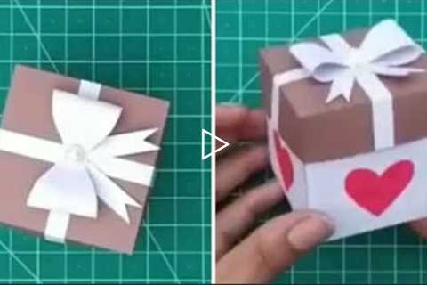 How to make Gift Box ? Easy Paper Crafts Idea/ new gift box making with paper / gifts for friends