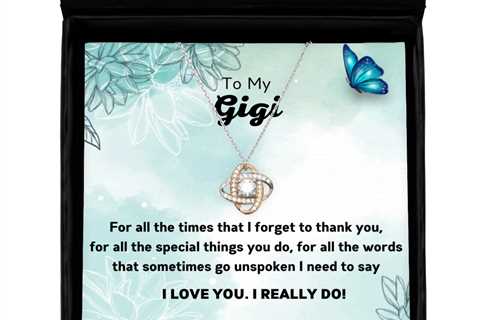 To my Gigi,  Love Knot Rose Gold Necklace. Model 64024