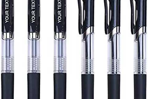 Personalized Pens – Silkscreen Imprinted with Your Custom Logo or Text Message – Pack of 300 pcs –..