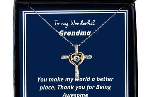 To my Grandma,  Cross Dancing Necklace. Model 64035