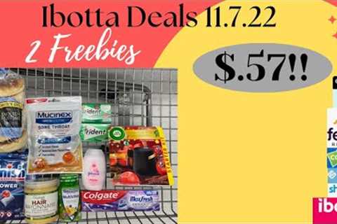 Ibotta Haul 11.7.22| #Ibotta Deals| 2 FREEBIES| New Rebates|Household Items & More