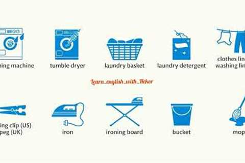 Household items used for cleaning and washing#Englishchallenge #education #learning