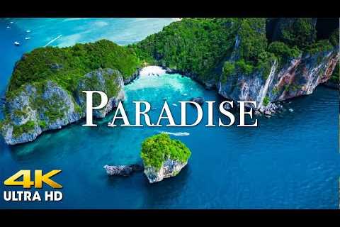 FLYING OVER PARADISE (4K UHD) Amazing Beautiful Nature Scenery & Relaxing Music - 4K Video..
