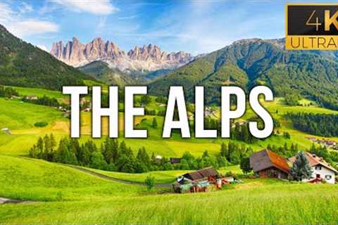 FLYING OVER THE ALPS 4K UHD - Relaxing Music Along With Beautiful Aerial Videos - 4K Video Ultra HD