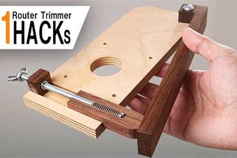 11 steps and jigs for mastering router trimmer / Hacks!