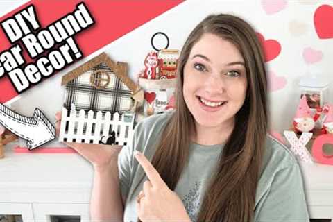 YEAR ROUND DECOR DIY | January 2023 Craft Club Subscription Box | Wood Laser Cut Crafts