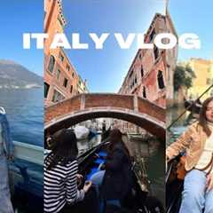 Italy travel vlog 🇮🇹 ROME-FLORENCE-PISA-VENICE-COMO | Gondola Ride in Venice & Lake Como