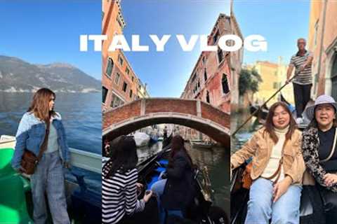 Italy travel vlog 🇮🇹 ROME-FLORENCE-PISA-VENICE-COMO | Gondola Ride in Venice & Lake Como
