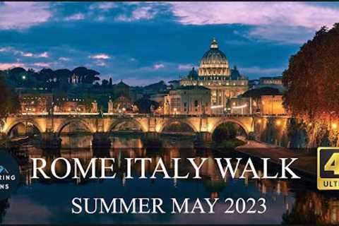 Rome Italy Walk Summer May 2023 4K. @Wandering visions.