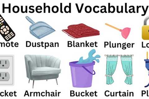 Household  Items  |  English Vocabulary | Daily Use English Words#learnenglish