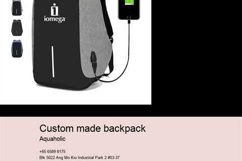 custom made backpack