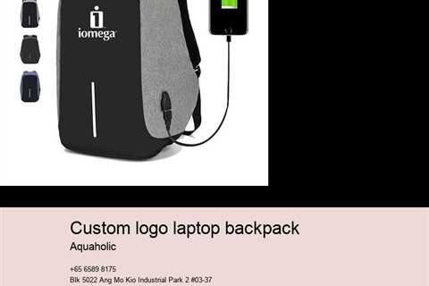 custom logo laptop backpack