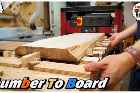 ⚡amazing!! Lumber to board without a jointer / Making the best flattening planer sled /Woodworking