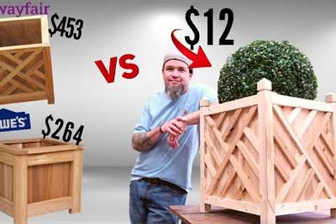 DIY XL Picket Planter - Low Cost High Profit - Make Money Woodworking - Mothers Day Ideas