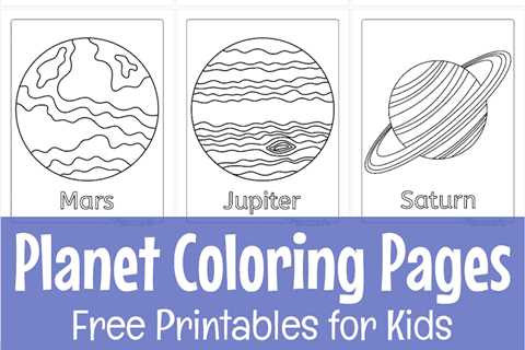 Solar System & Planet Coloring Pages for Kids