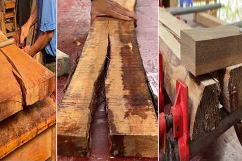 Restore Cracked Wood Ideas // Epic Red Wood Tables // Diy Wood Projects