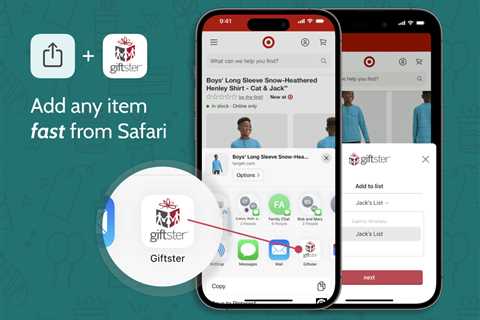 New on the Giftster iOS App: 3 Easy Ways to Add Items to Your Wish List