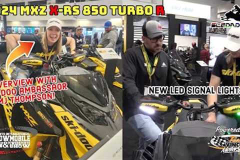 NEW 2024 Ski-Doo MXZ X-RS 850 Turbo R with Ski-Doo Ambassador MJ Thompson! | LED Signal Lights