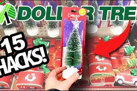 🎄15 *BEST* $1 Dollar Tree CHRISTMAS TREE HACKS! never been done DIYs 2023