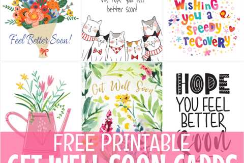 Free Printable Get Well Soon Cards