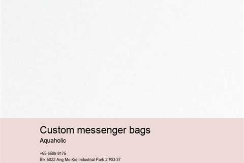 Custom Messenger bags