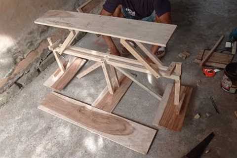 Beginner Woodworking Projects Smart folding table DIY