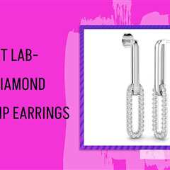 All About Lab-Grown Diamond Paper Clip Earrings