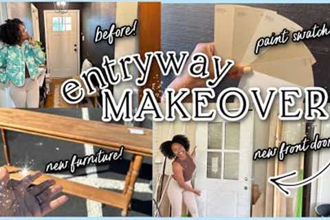 DIY DREAM ENTRYWAY & HALLWAY MAKEOVER PT.1| New Front Door, Complete Reno Plans & Design..