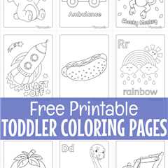 Free Printable Toddler Coloring Pages