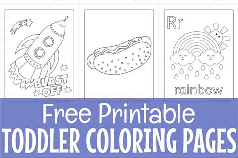 Free Printable Toddler Coloring Pages