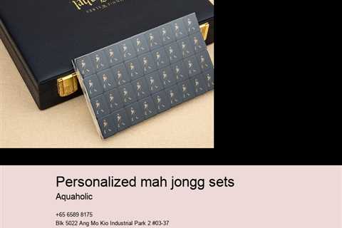 personalized mahjong set